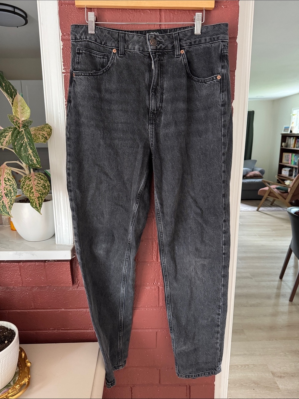 BDG Urban Outfitters Washed Black High-Rise Mom Jeans Size 31